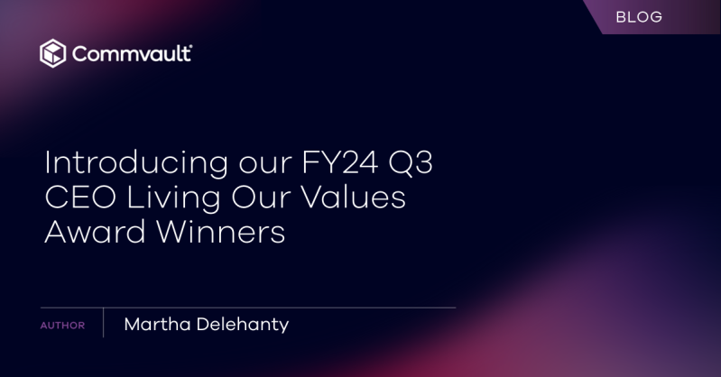 Introducing our FY24 Q3 CEO Living Our Values Award Winners